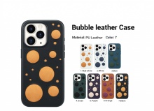 Bubble leather Case