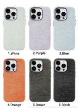 Vegan Leather Case- Canvas Texture