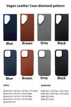 Vegan Leather Case-diamond pattern